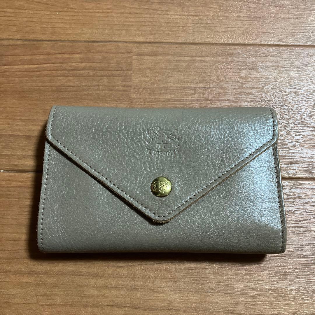 IL BISONTE イルビゾンテ中財布グレージュ