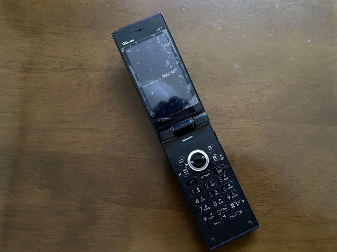 【auガラケー】SHARP SH009 ブラック