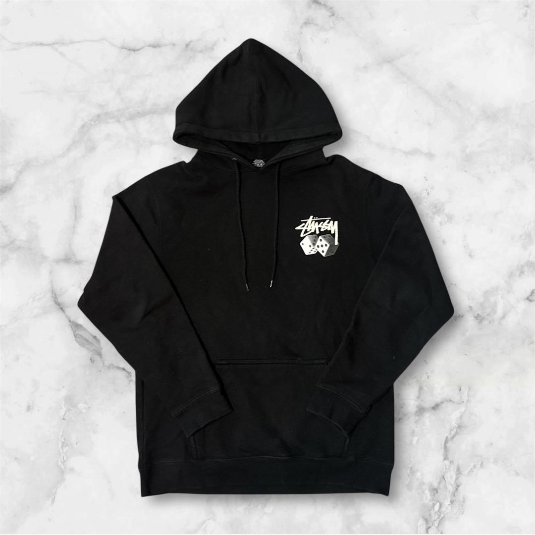 激レア　Stussy ダイスプリント パーカー M 黒