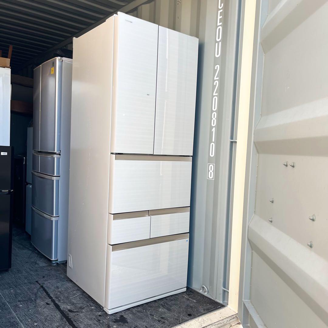 369取付無料！東芝ベジータ おしゃれアイボリーインテリア6ドア冷蔵庫！