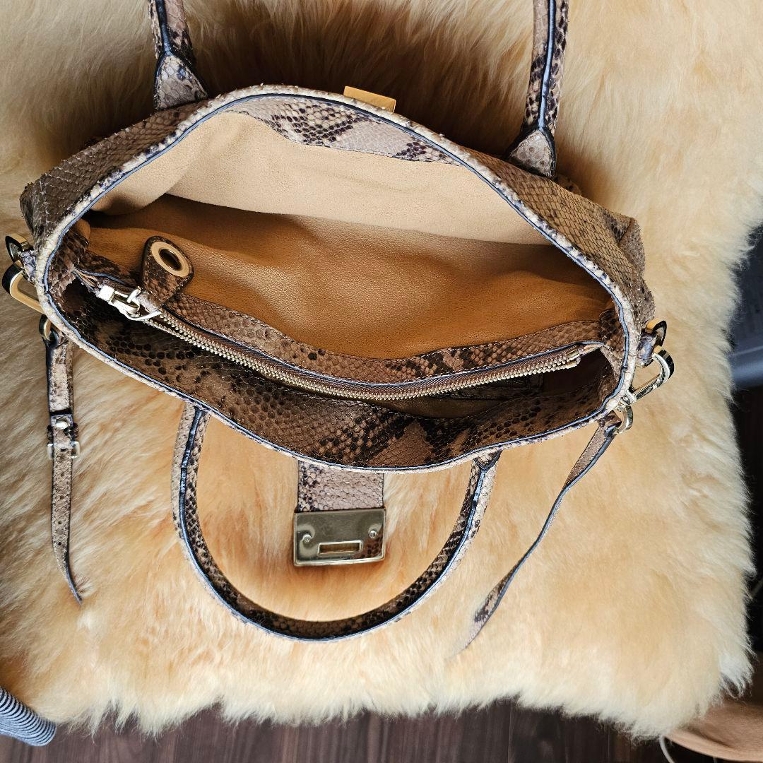 ★JIMMY CHOO ★ジミーチュウ パイソン革　２way　バック　極美品