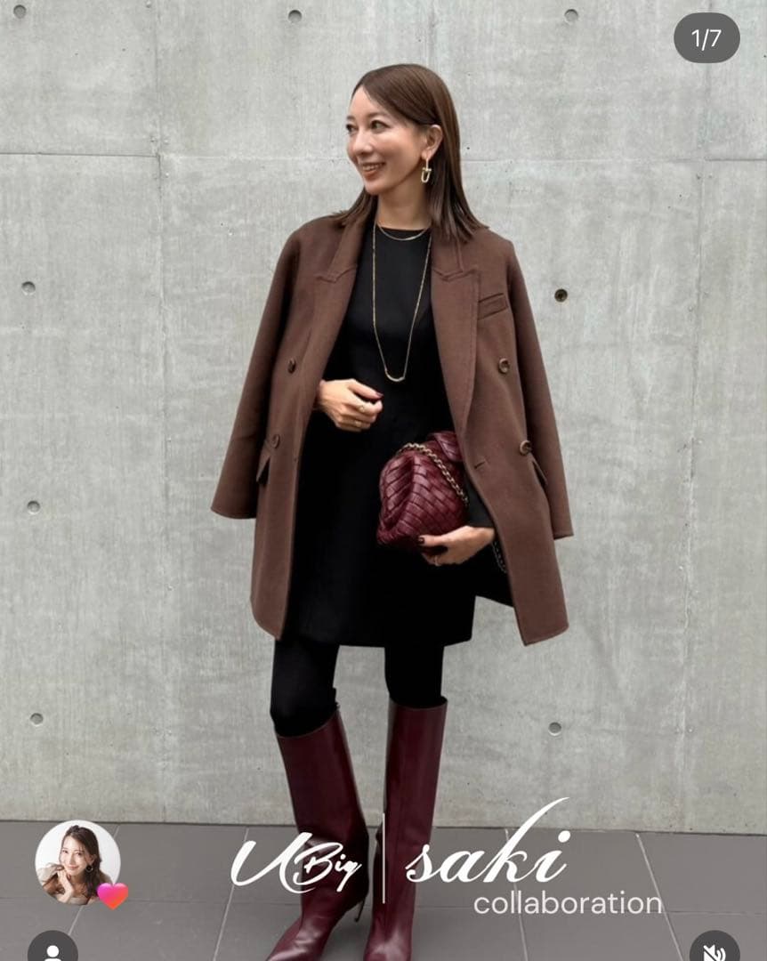 U_big sakiさん　コラボ　ジャケット　コート　スカートとセットアップ　S