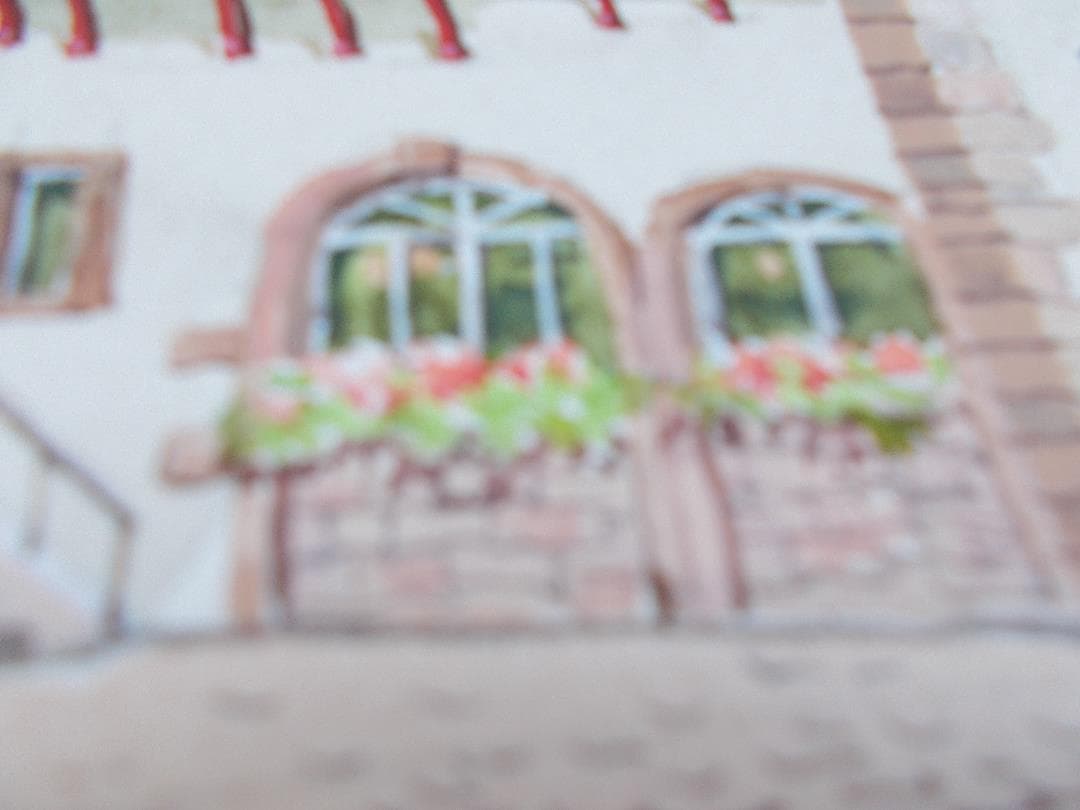 絵　手描き　オーバーハング　オリジナル