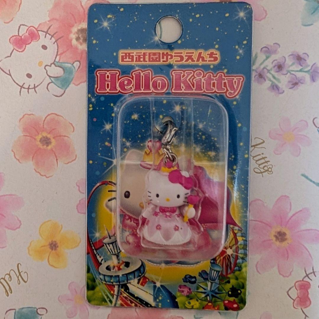 【特希少】ハローキティ　ファスナーマスコット　西武園ゆうえんち　ドレス