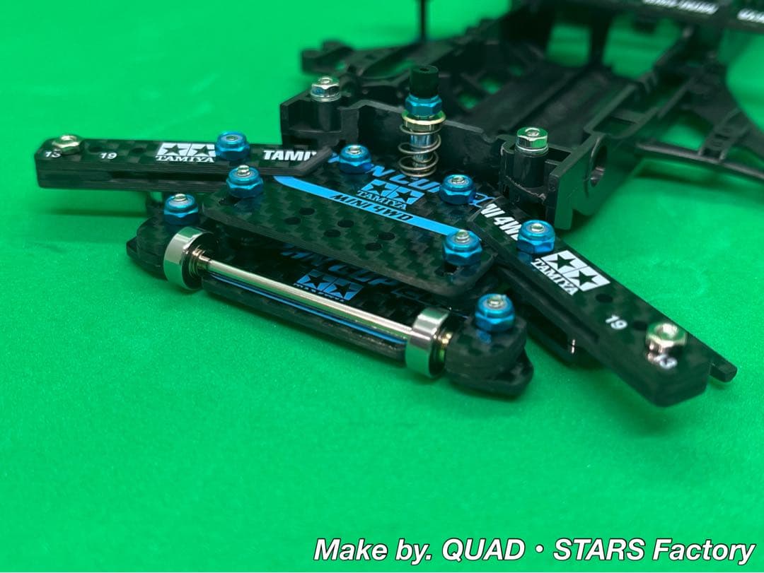 【ミニ四駆・FM-A用】2軸ATピボット＋2軸ATスラダン＋1軸リヤアンカー