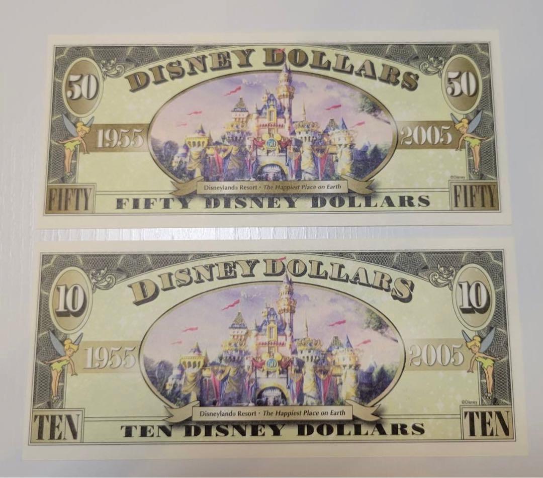 希少⭐︎カリフォルニア　ディズニーランド50周年　ディズニーダラー　アナハイム