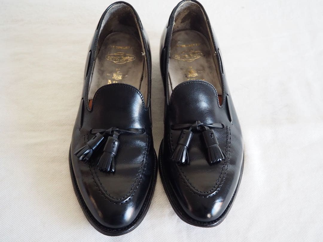 靴 Alden 660 Black Tassle Loafers US91/2