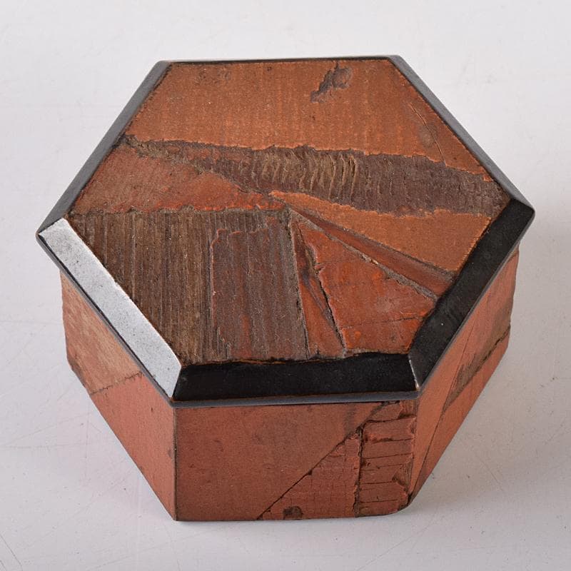 茶道具　熱田神宮古材　八角香合　書付箱　M　R8414