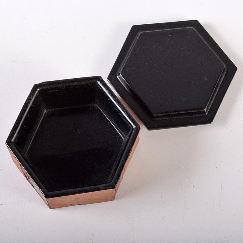 茶道具　熱田神宮古材　八角香合　書付箱　M　R8414