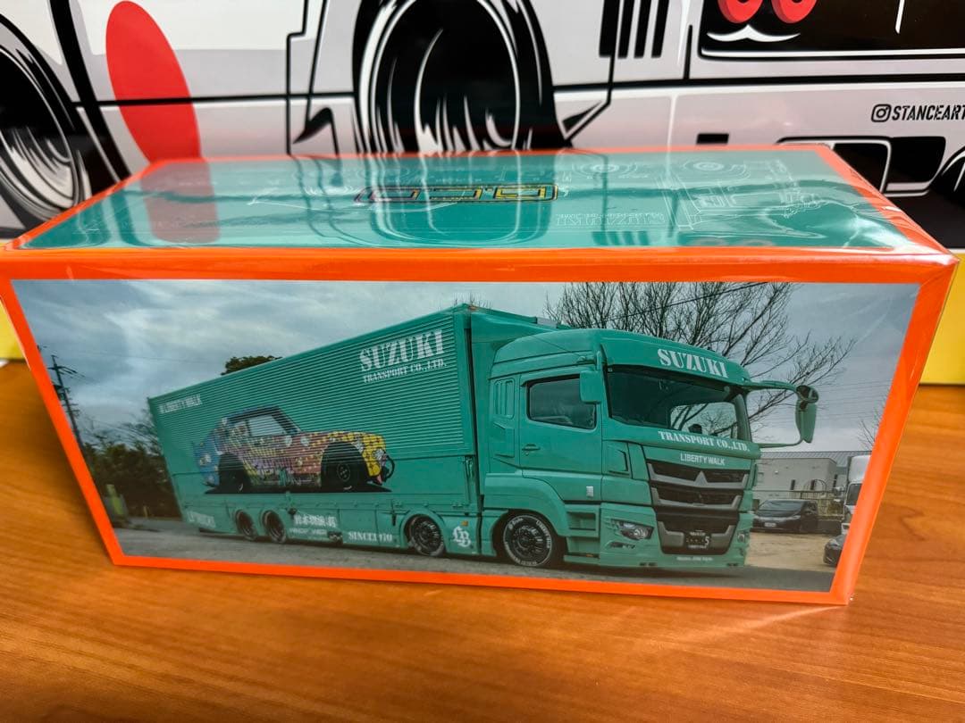 GCD三菱ふそう リバティーウォーク トラック ケンメリ仕様 1/64 LBWK