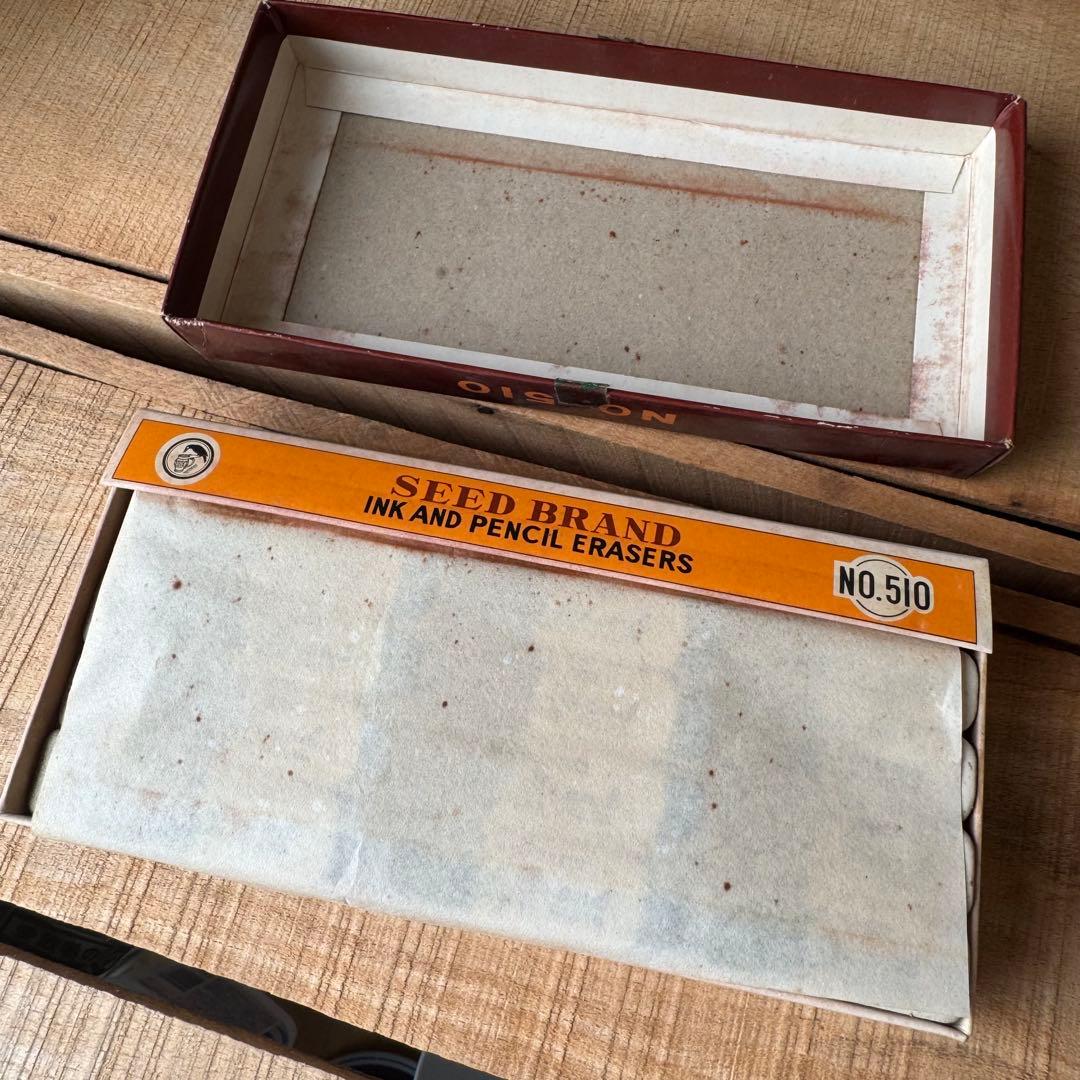 【廃番】SEED brand No.510　半砂　45個入　昭和レトロ　文房具