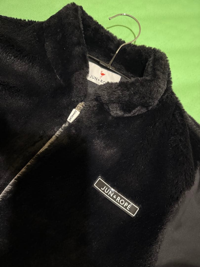 JUN&ROPE フェイクファーブルゾン 黒