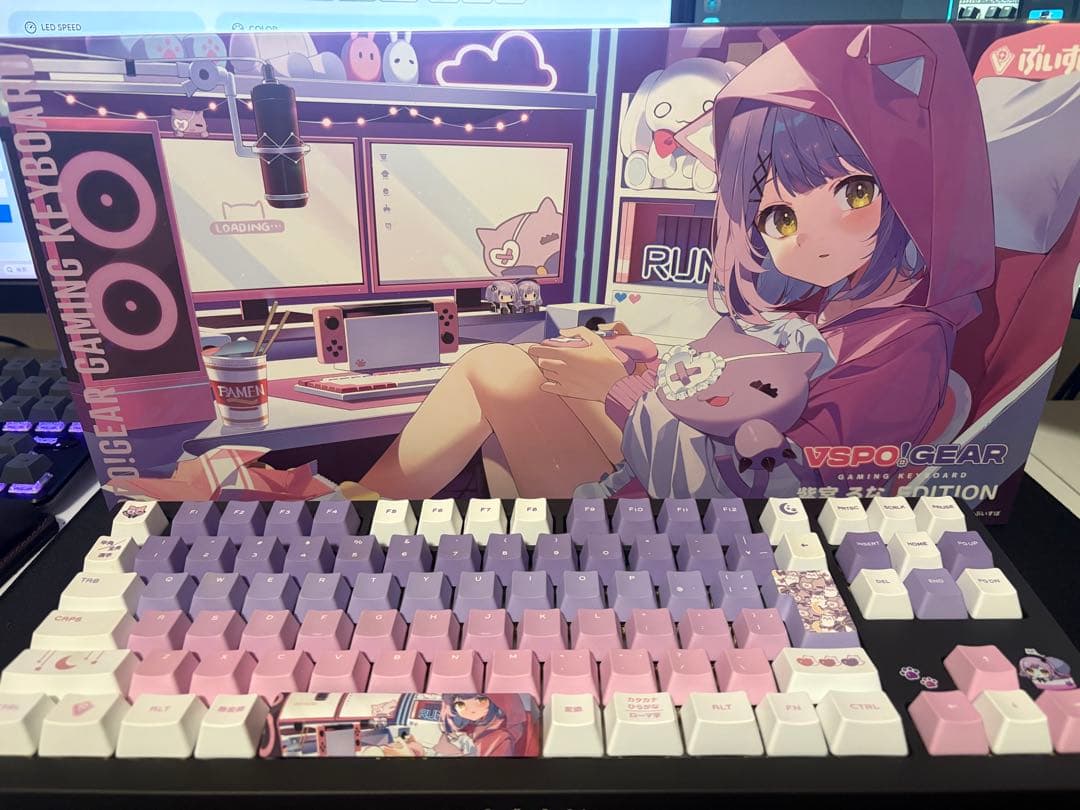 VSPOGEAR 紫宮るな　ゲーミングキーボード