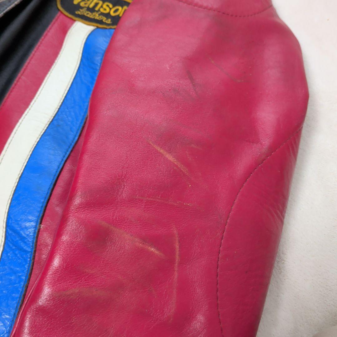 vanson レザーライダースジャケット 38