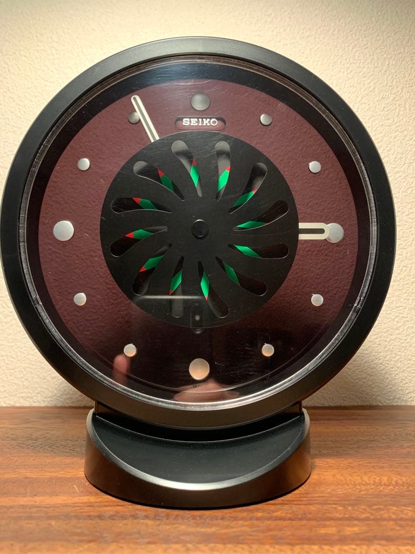 美品 80s 90sSEIKO ポストモダン 置時計 スペースエイジ セイコー