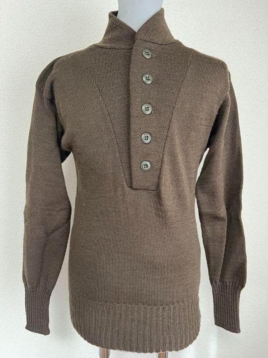 米軍 実物 5ボタンセーター ウール