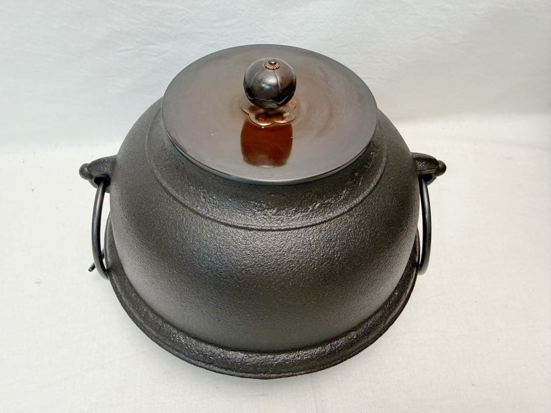 未使用 茶道具 野々田合金製 朝鮮風炉型電熱器 コントローラー式 風炉釜前瓦敷板