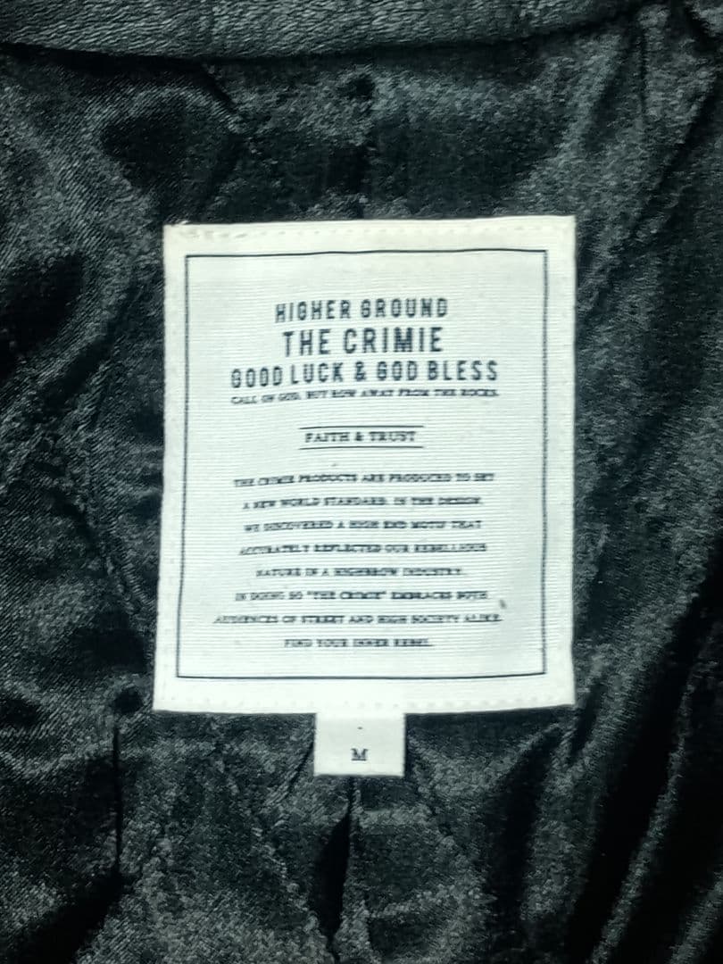 CRIMIE レザーシングルライダースジャケット