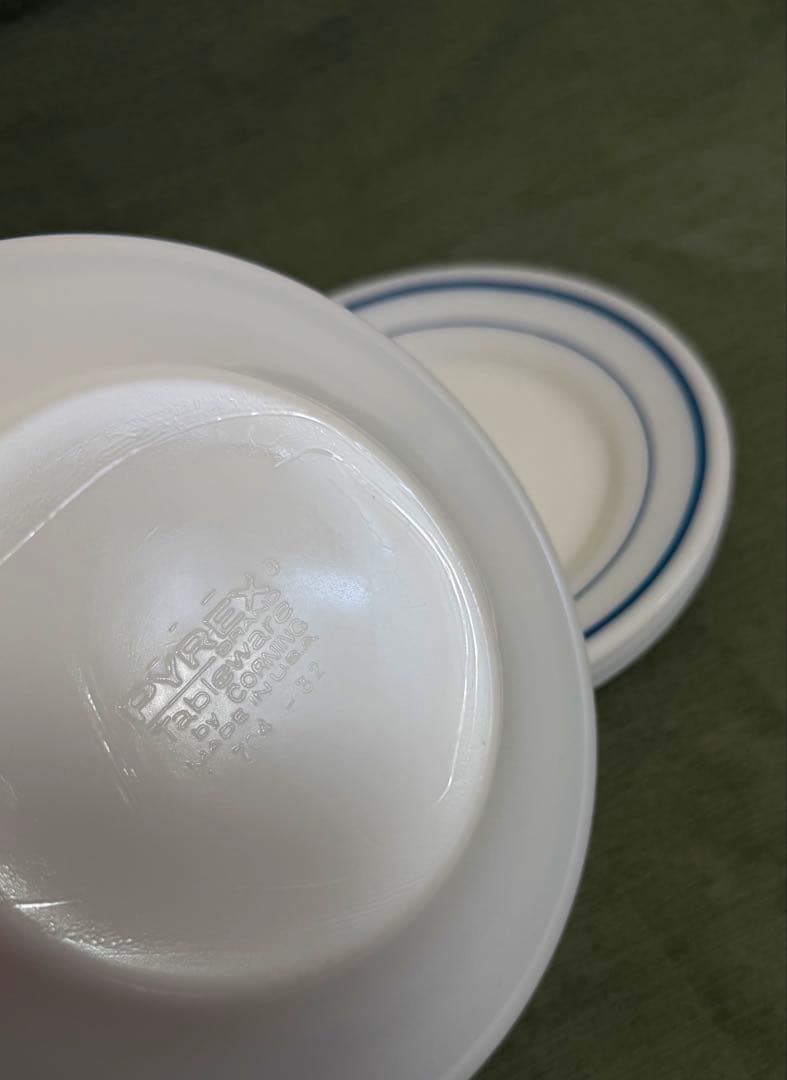 米軍 実物 PYREX デザートプレート4枚 USN①