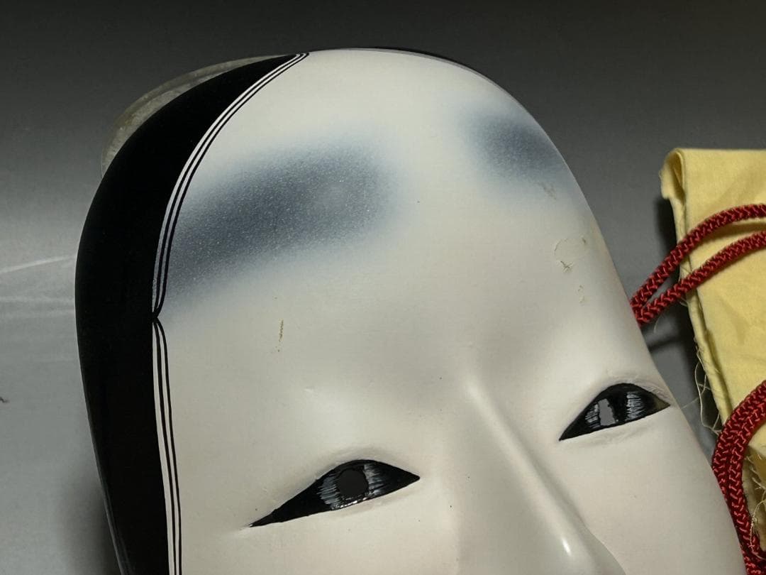 津田清峯 神楽面 伝統面　櫛稲田姫 能面 小面　木彫仕上げ