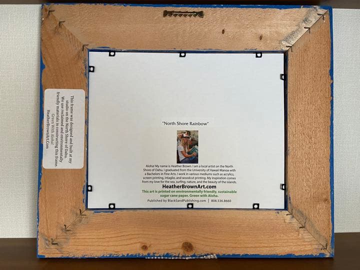 ビーチの絵　ヘザーブラウン