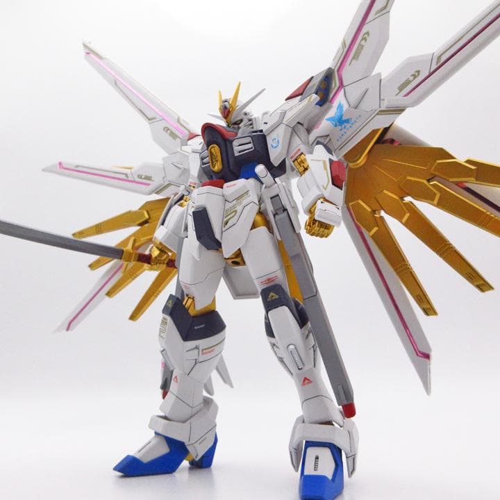 ＨＧ　マイティーストライクフリーダム　ガンダム　完成品　塗装　プラモデル