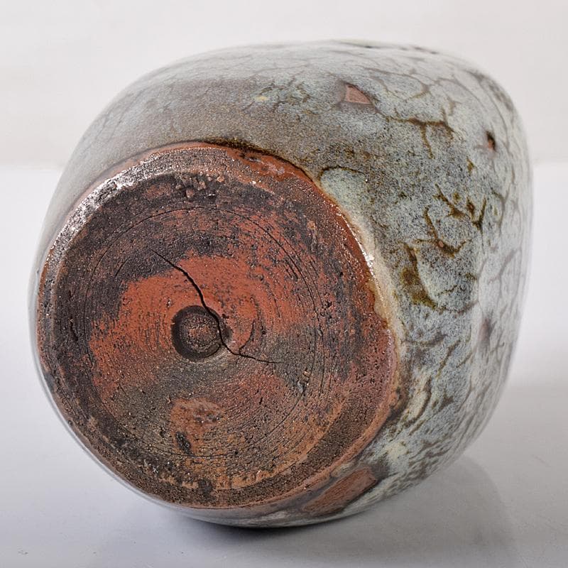 薩摩焼　古薩摩　蛇蝎釉　徳利壷　時代箱付　V　R8202