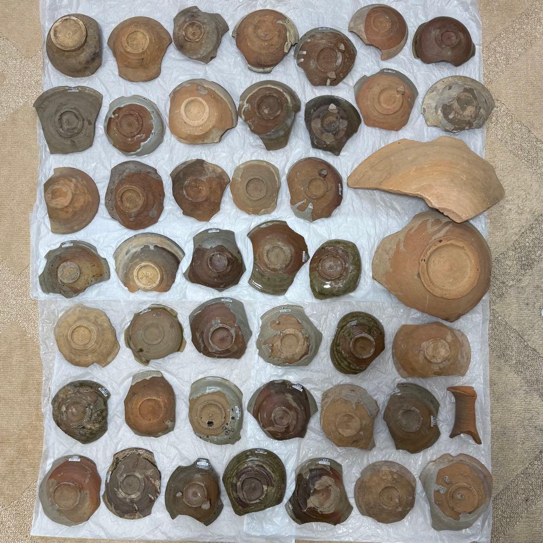 古唐津 陶片46点 原明窯 山瀬窯 小森谷窯 阿房谷窯 錆谷窯など まとめ売り