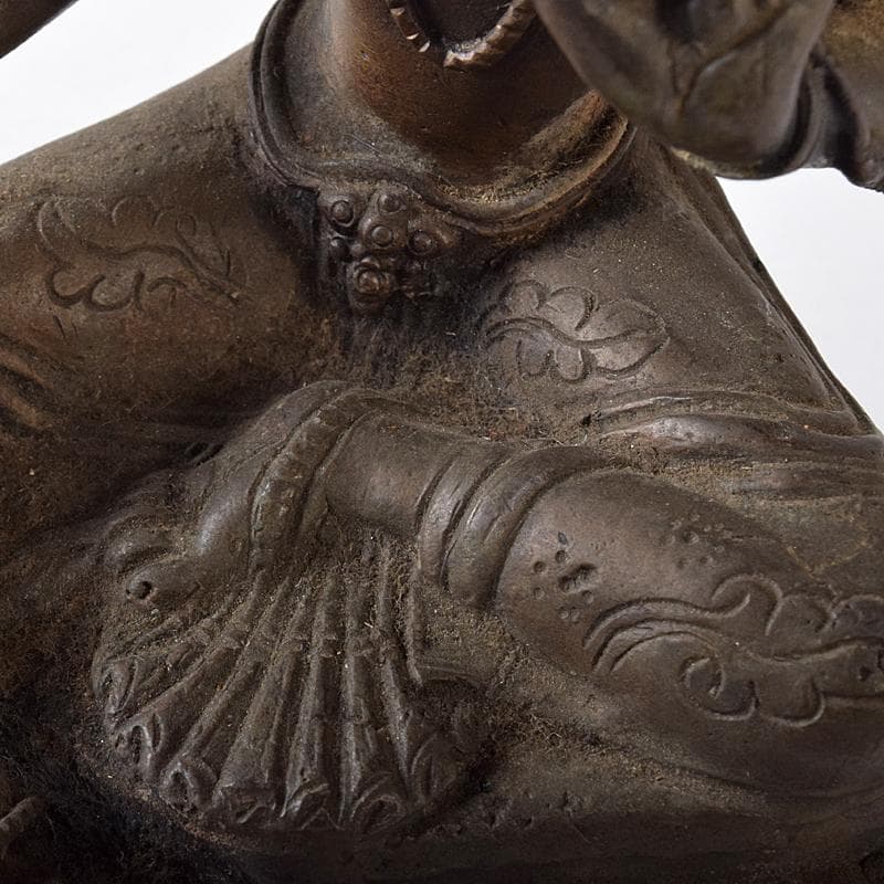 仏教美術　古銅　チベット仏　仏像　置物　M　R8376