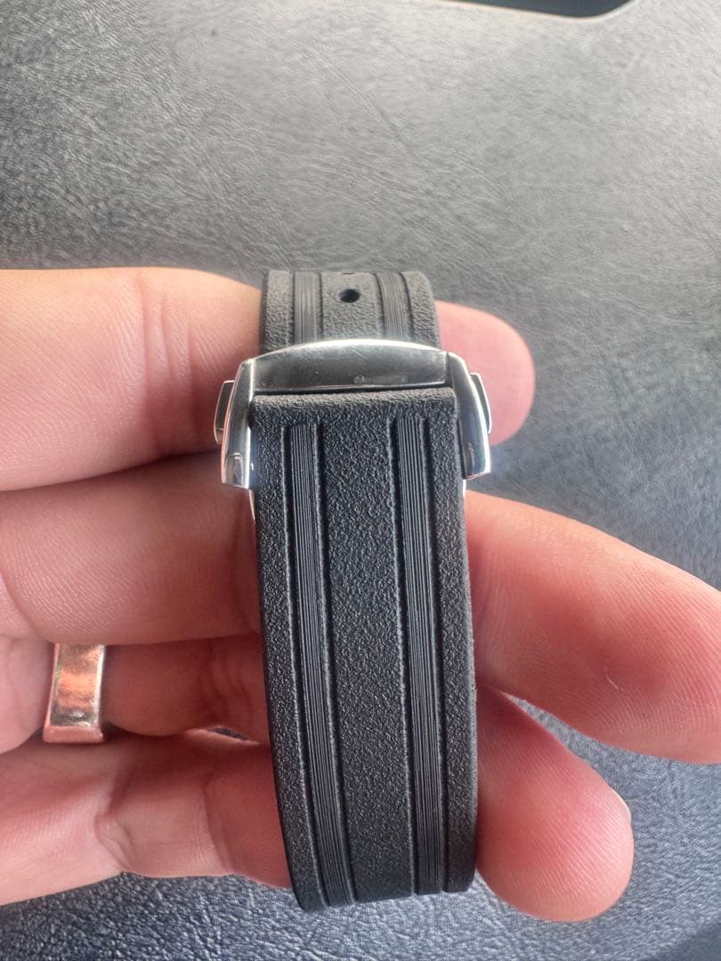 OMEGA ダイバーズウォッチ ブラックラバー社外品　おまけで本体付けます