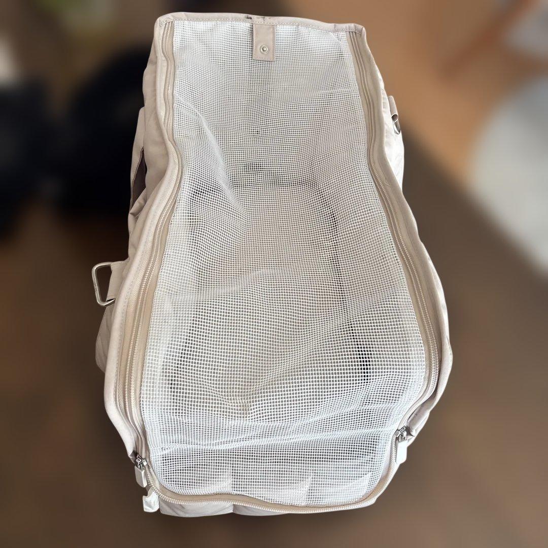 ジェラートピケ 【CAT&DOG】キルティングキャリーバック　ベージュ