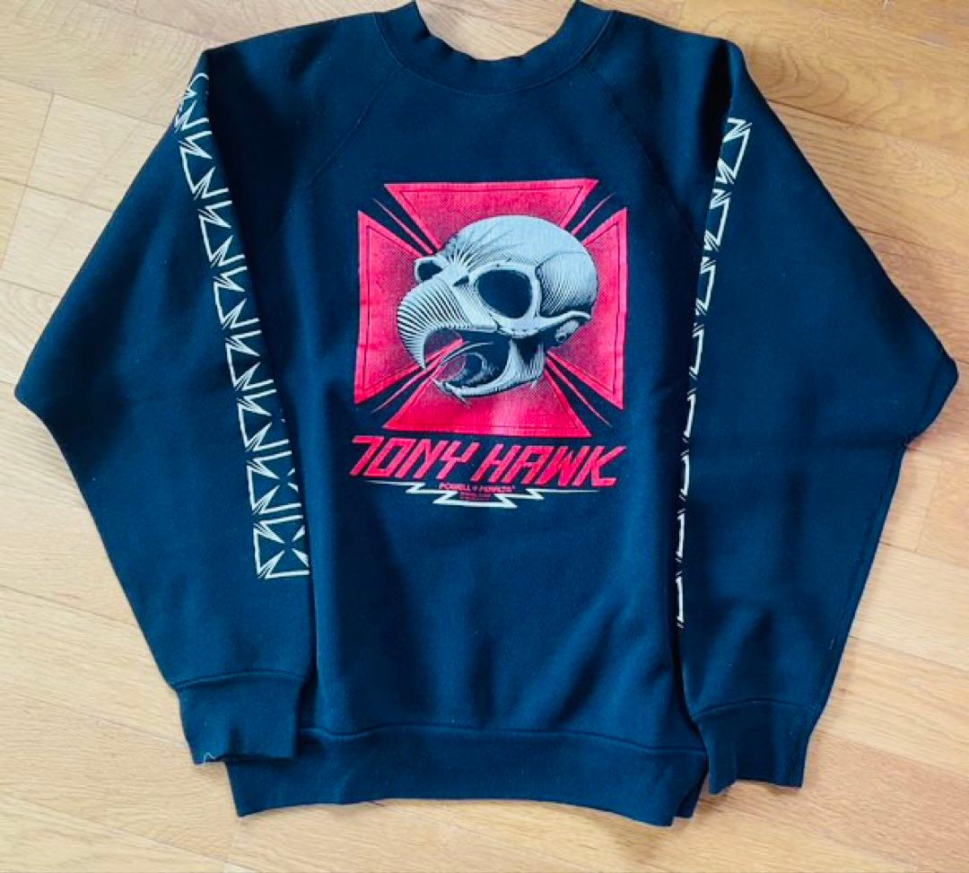 ⚫︎ともぞう⚫︎TONY HAWK スカルプリント スウェット