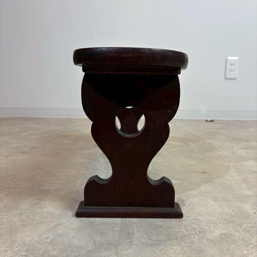 天然木 脇息 時代 木製 肘置 肘掛 将棋 囲碁 料亭 和家具 旧家蔵出