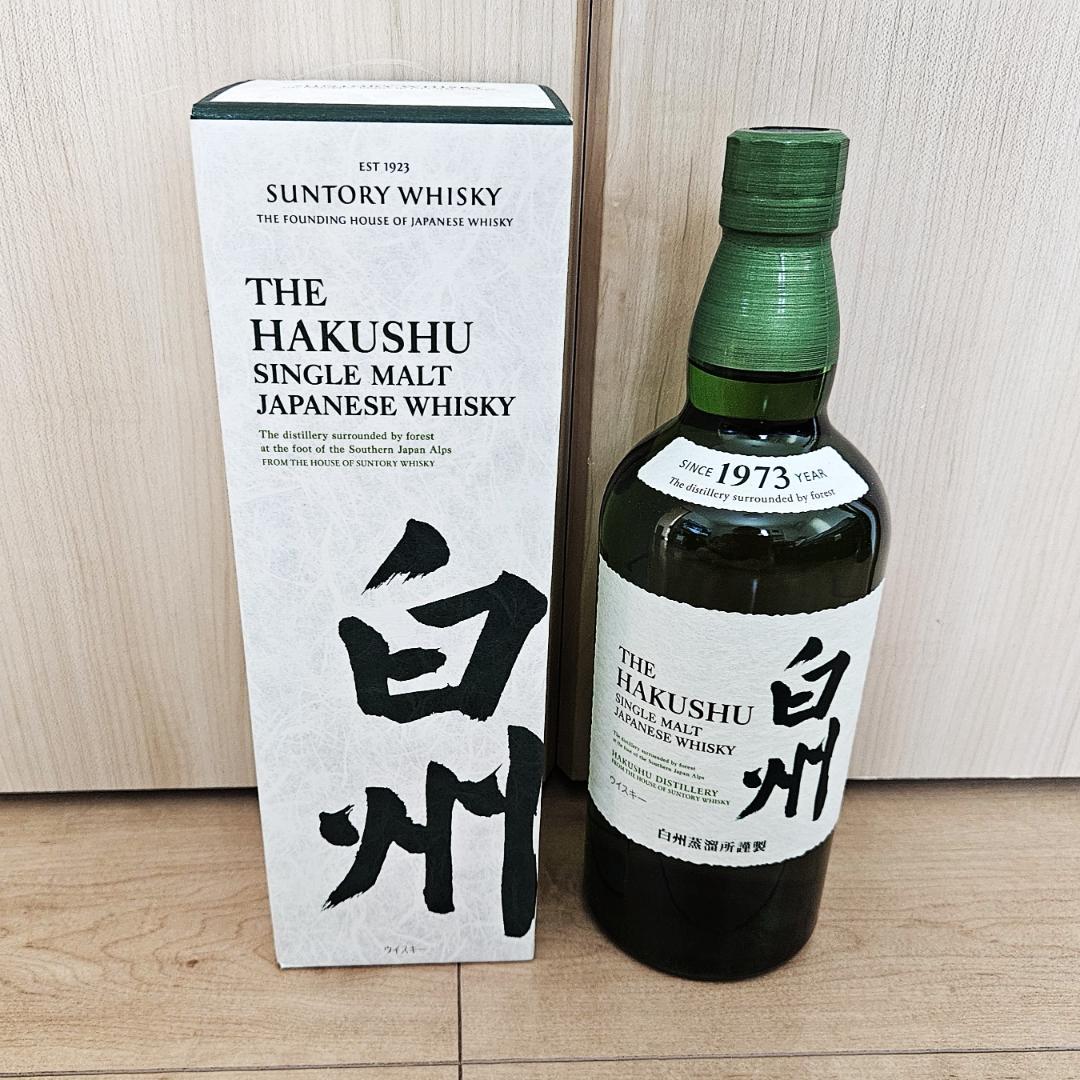 サントリーシングルモルトウイスキー　白州 700ml瓶　化粧箱付