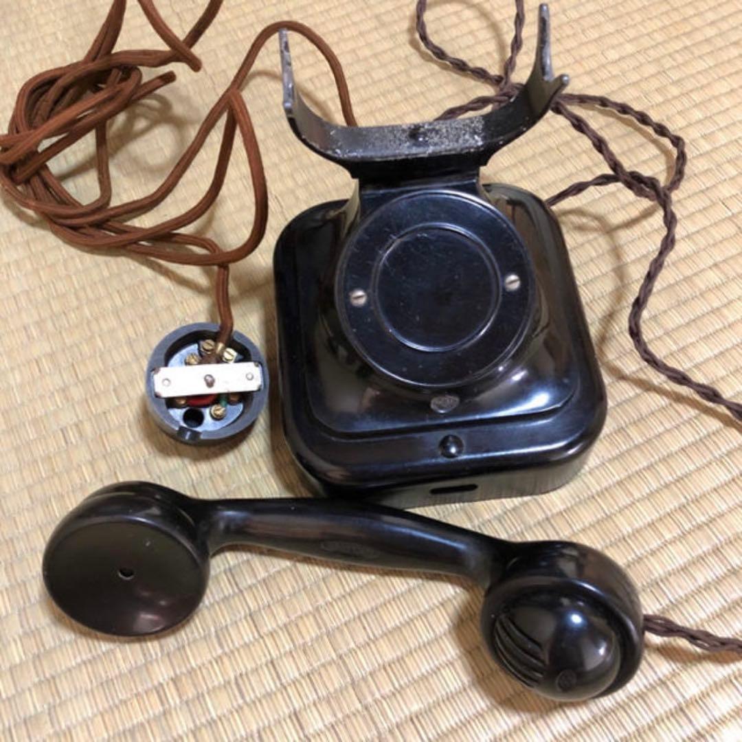 レトロ 黒電話 アンティーク インテリア
