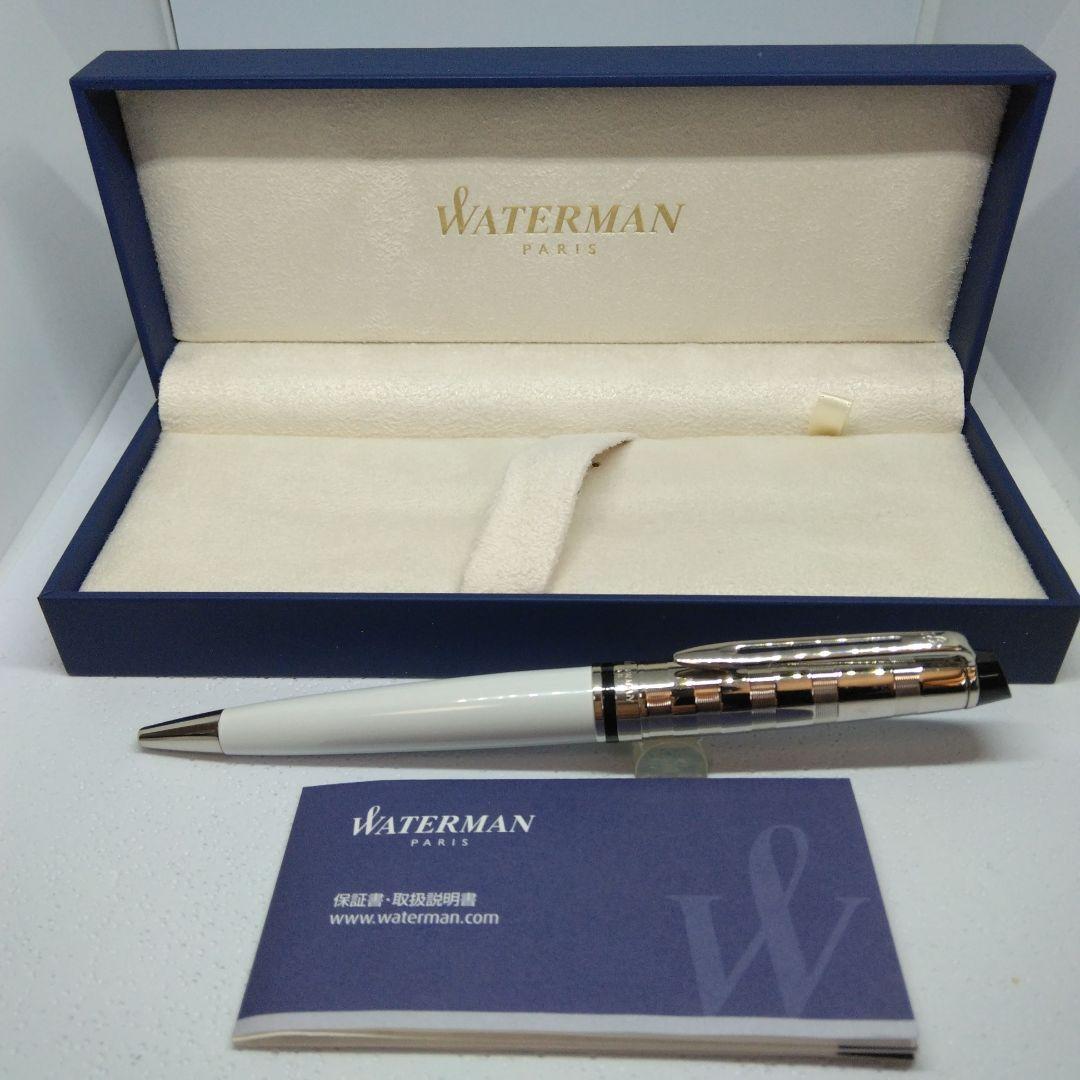 Waterman エキスパートDXホワイトCTBPボールペン