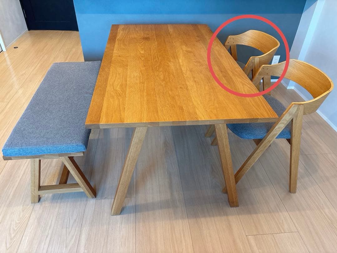 unico ELEMT(エレムト) ダイニング4点セット【チェア②】