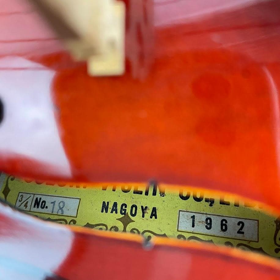 ■鈴木バイオリン■ 優上位 No.18 3/4 1962年 ゴールドラベル 極艶