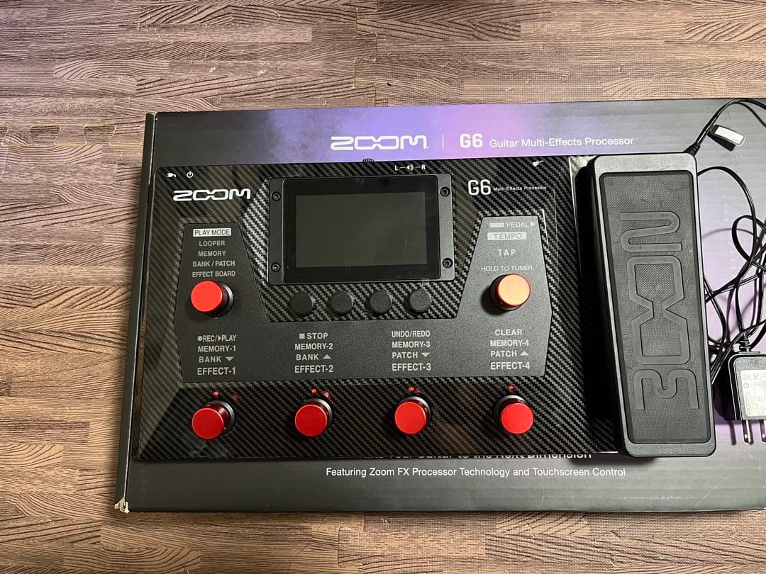 【美品】Zoom G6 マルチエフェクター　スイッチハット　SDカード付属