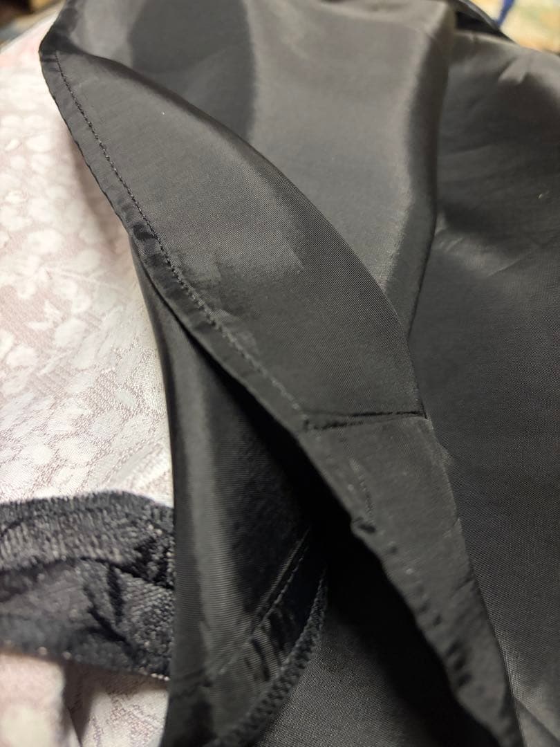 エムズグレィシー花柄フレアスカート ひざ丈 黒