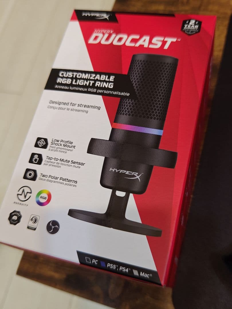 ハイパーエックス DuoCast USBスタンドアロンマイク