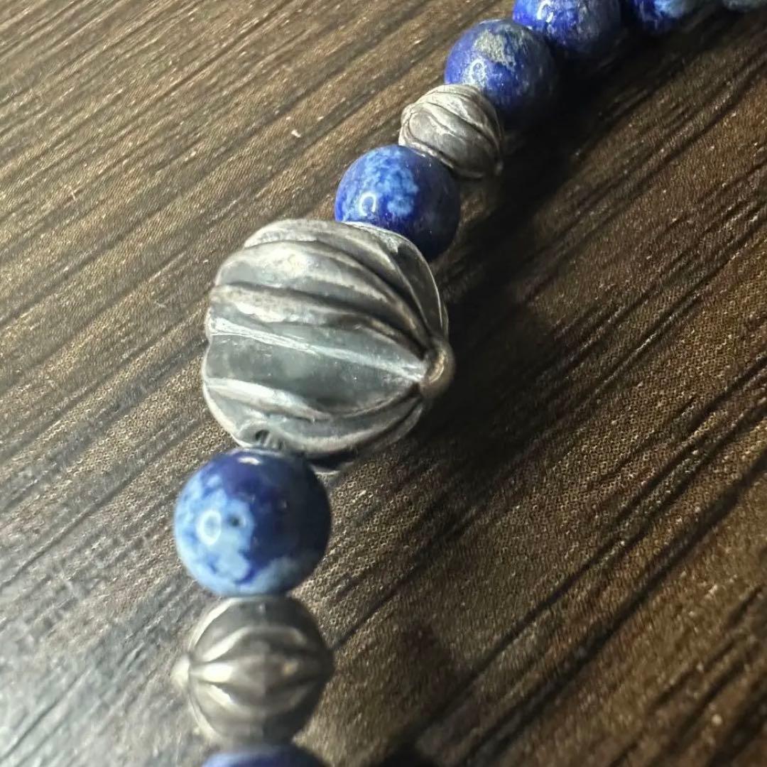 ■ Chrome Hearts ビーズ ブレスレット クロスボール ■ 天然石