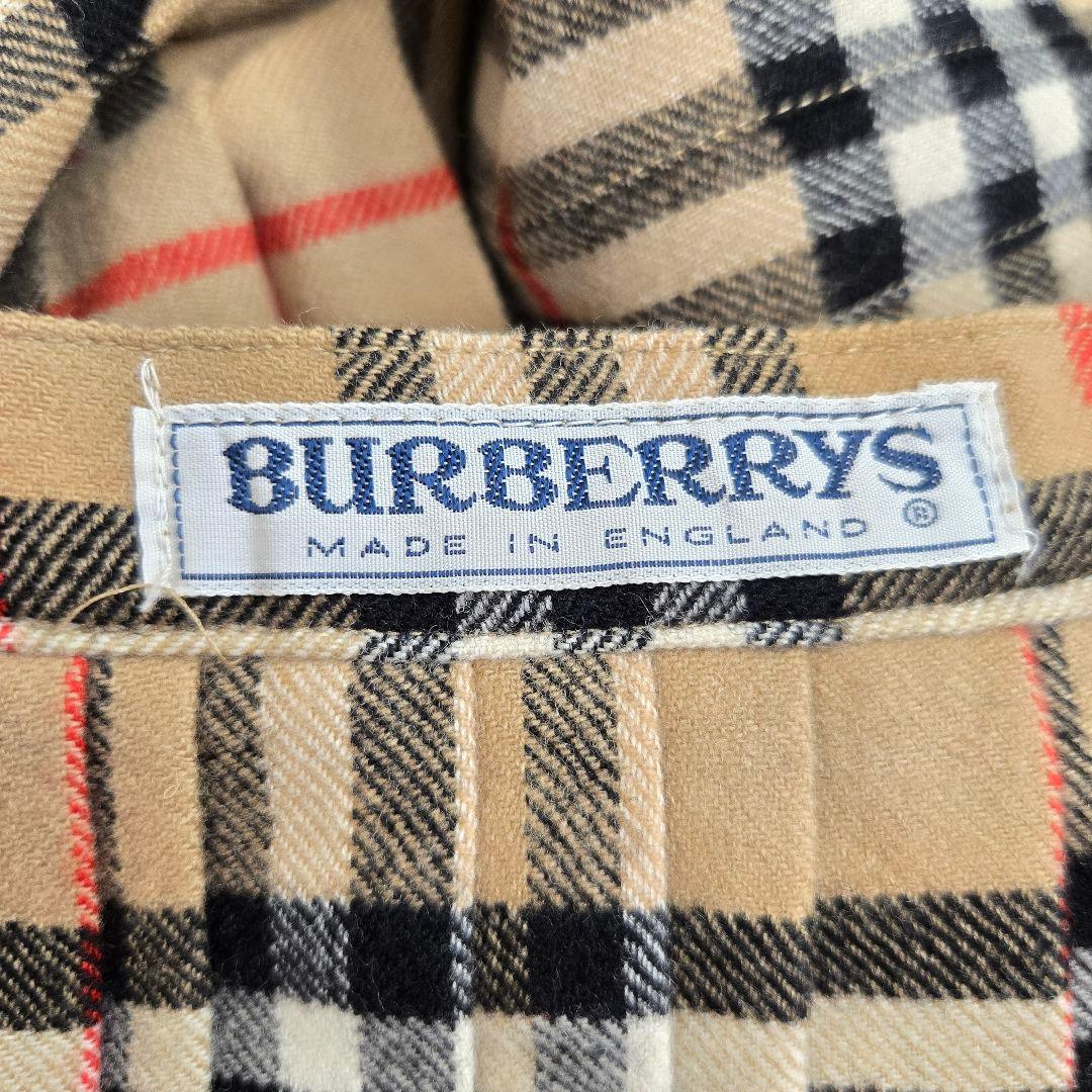 BURBERRY バーバリー プリーツ フレアスカート ノバチェック ベルト