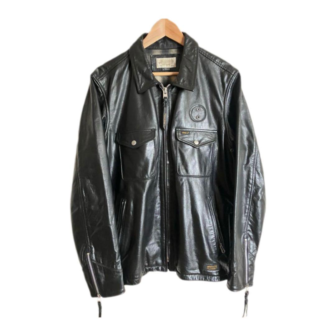 NEIGHBORHOOD バッファローレザー シングルライダース ジャケット