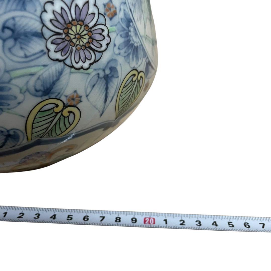 【激レア】六代　走波　壺　花瓶　レトロ　33cm