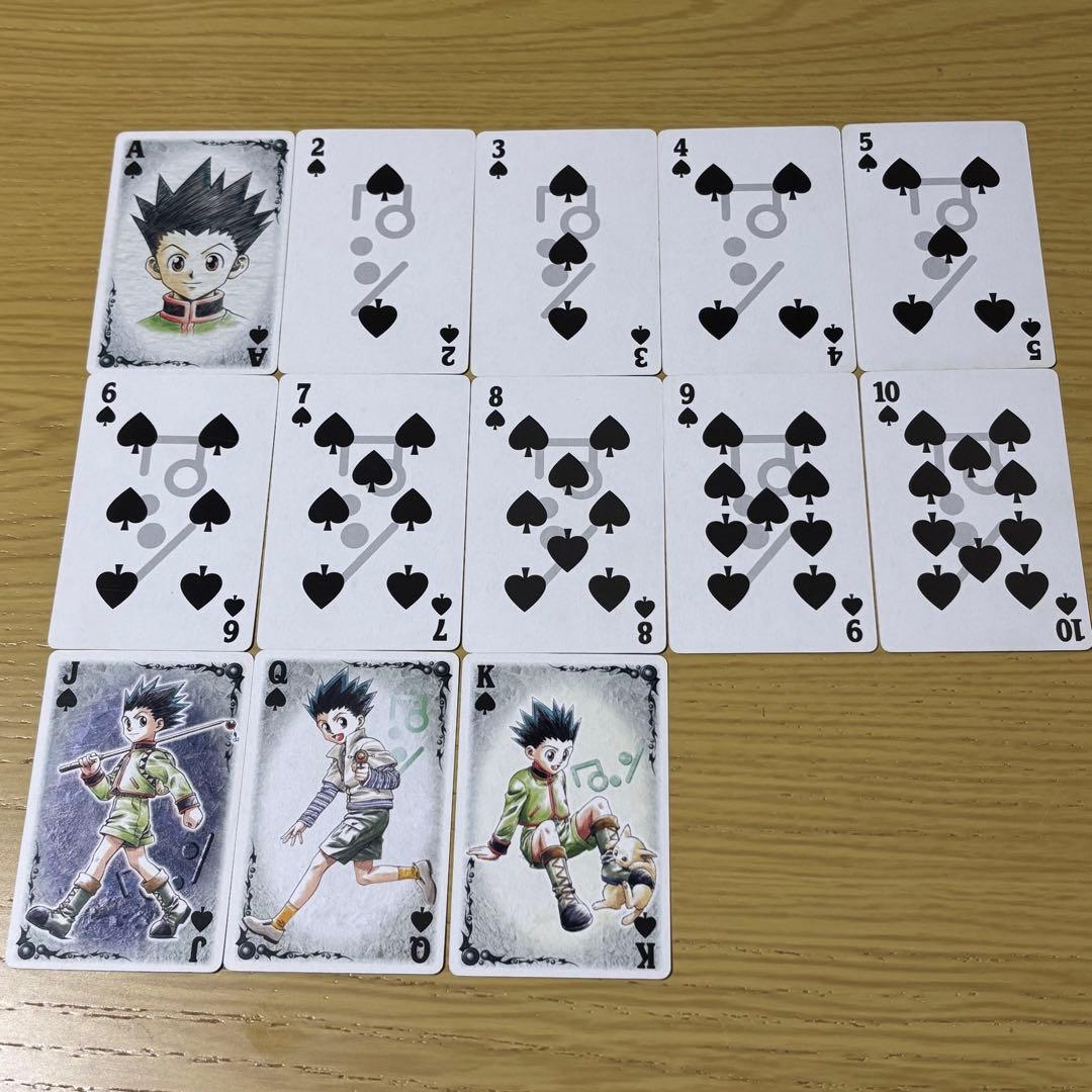 HUNTER×HUNTER ハンター協会公認トランプ　ゴールド　ハンターハンター