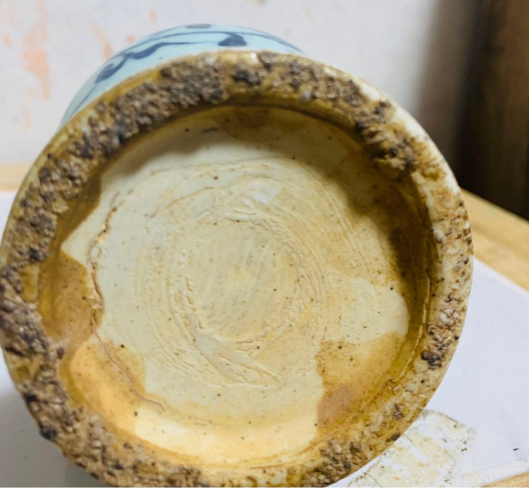 中国明時代染付(青花)花瓶