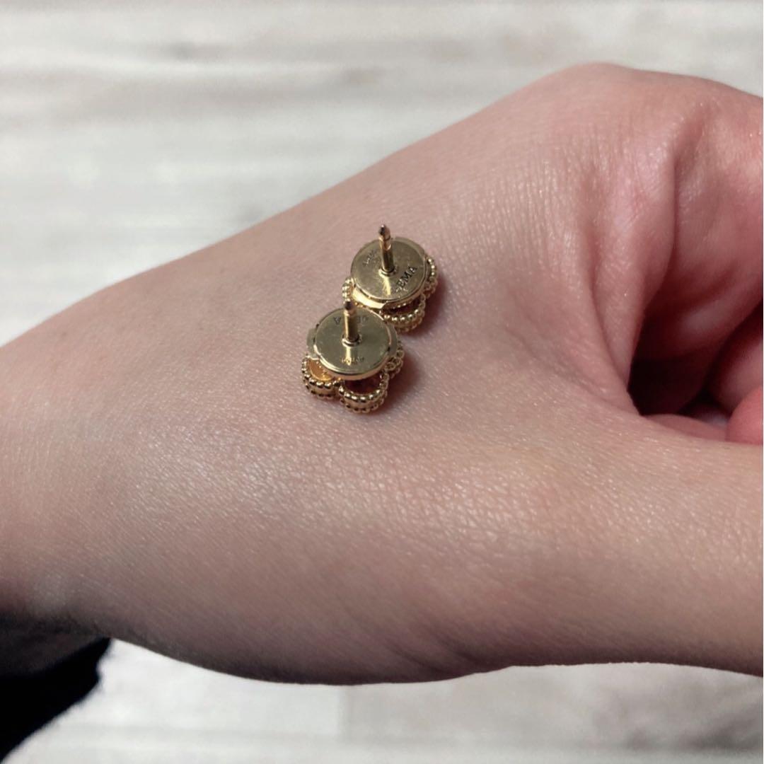 Van Cleef & Arpels スウィートアルハンブラ オニキス ピアス