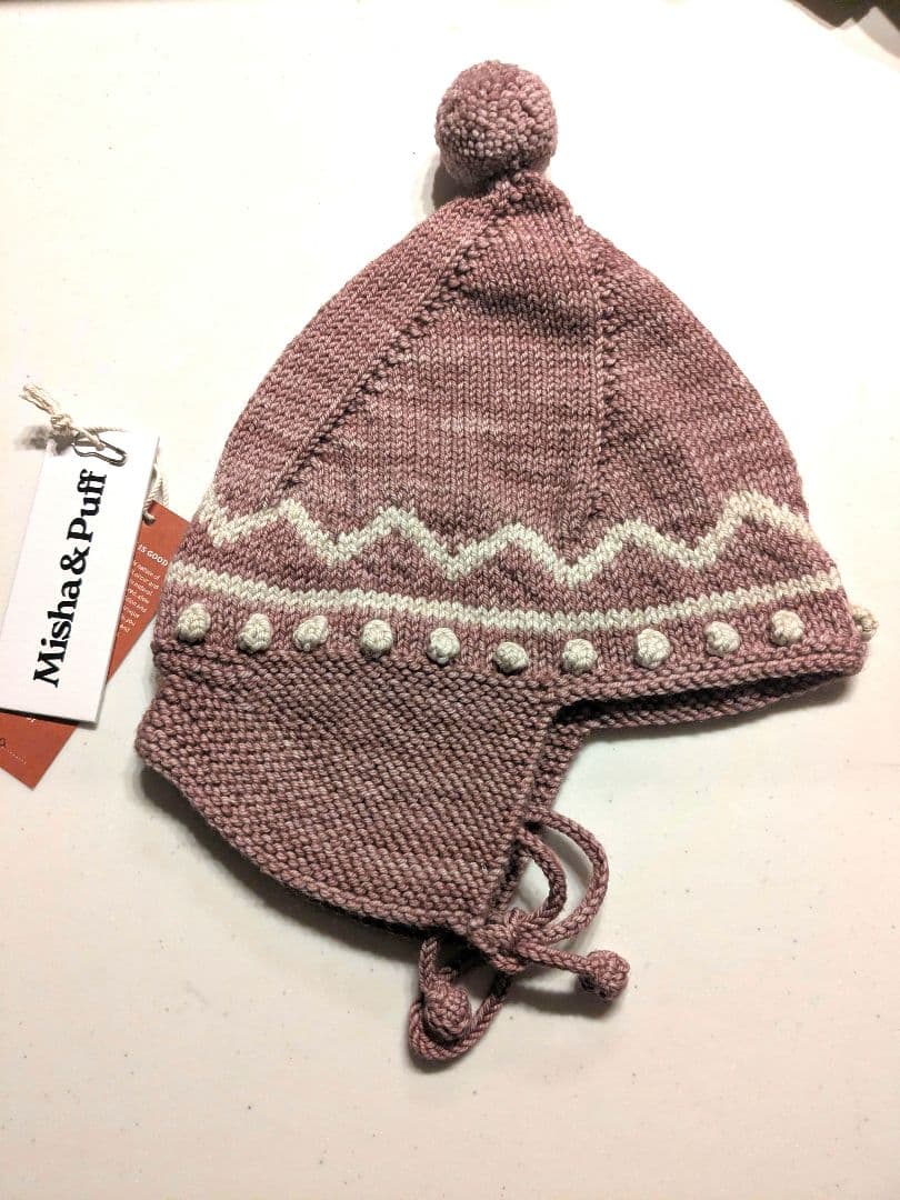 misha＆puff　zigzag pointy peak hat 2-4y