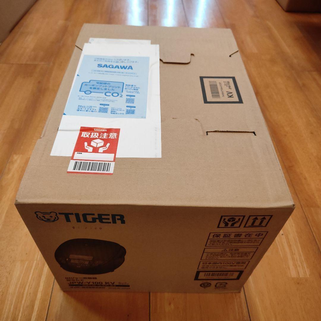 ☆新品☆タイガーTIGER IH炊飯器 炊きたてJPW-Y100KV5.5合 黒